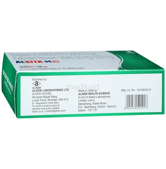 alsita m 100mg tablet 10's
